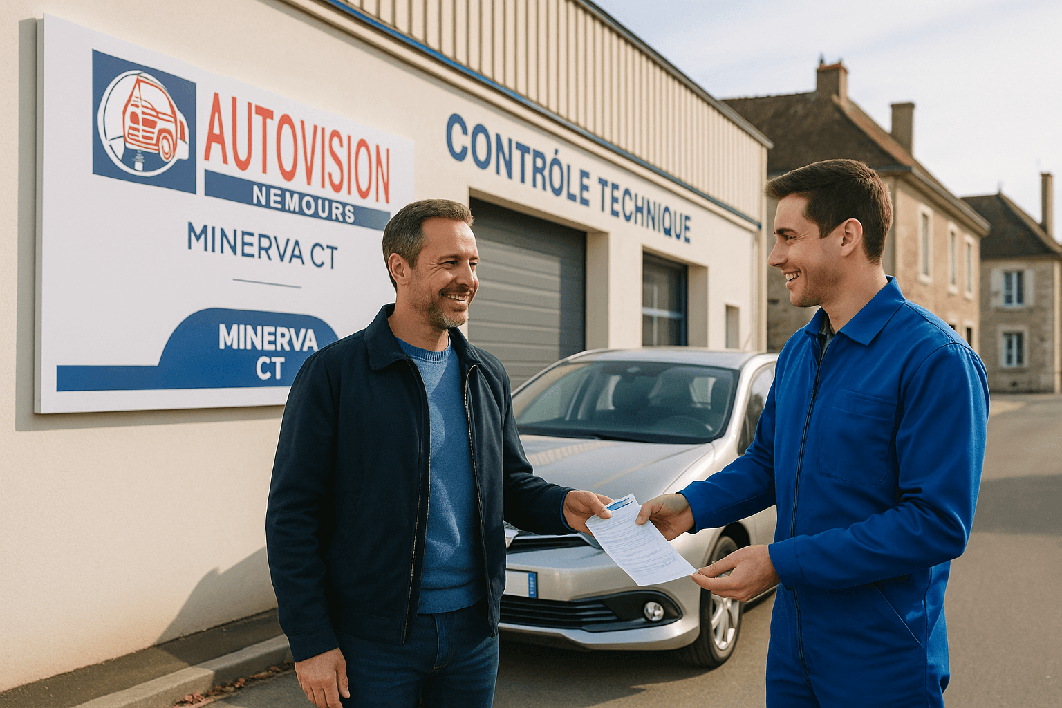 AUTOVISION Nemours – Contrôle technique rapide, fiable et sans attente Minerva CT
