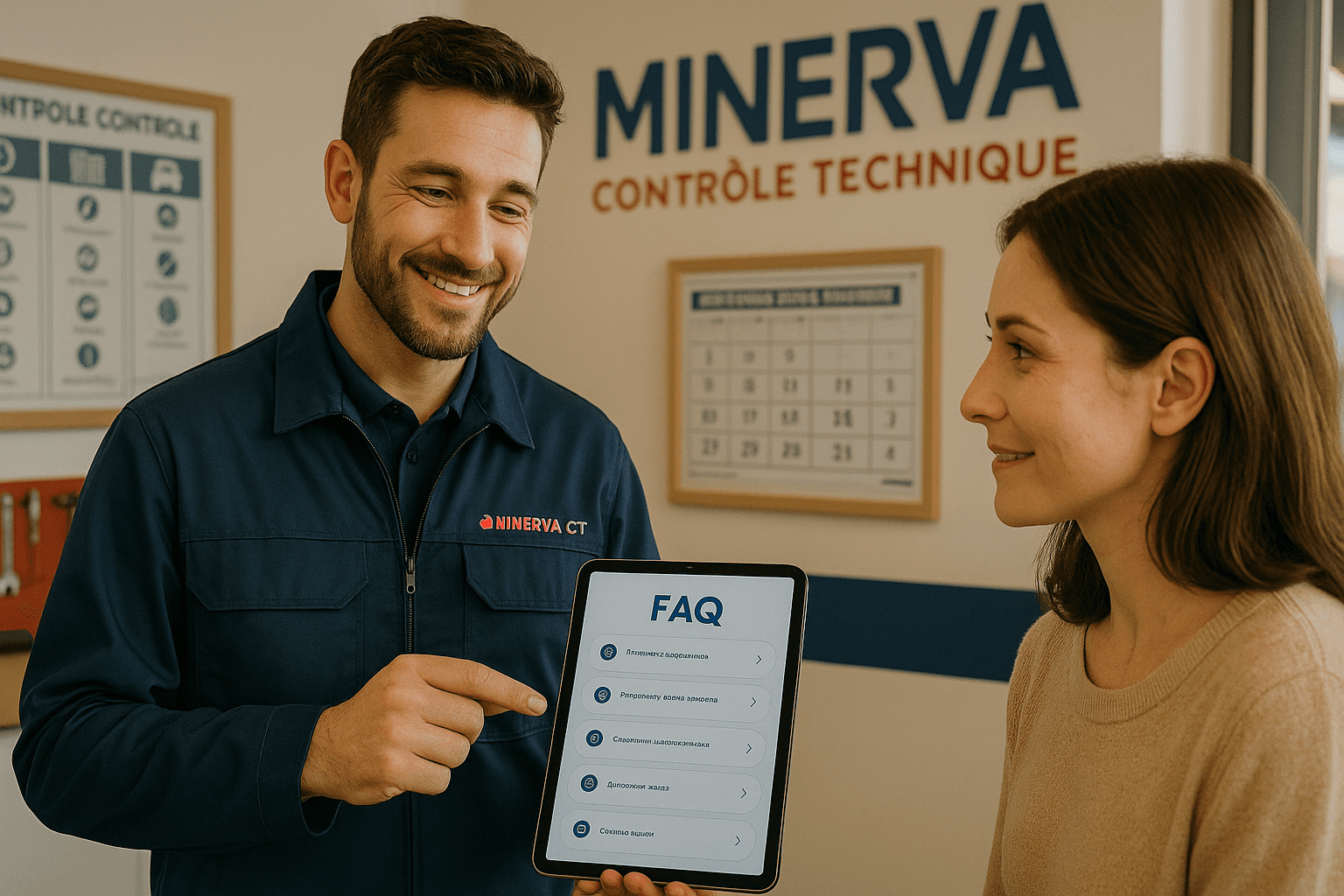Questions fréquentes posées dans nos centres Minerva Contrôle Technique